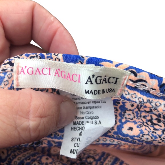 Agaci Bohemian Print Long Sleeve Romper size Medium - Picture 2 of 9